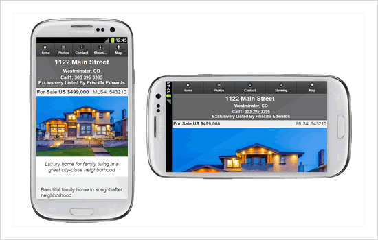 Mobile Property Website